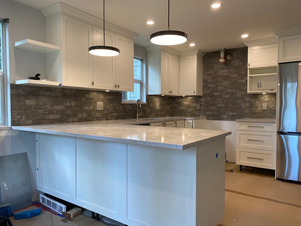 Kitchen back splash ceramic tile